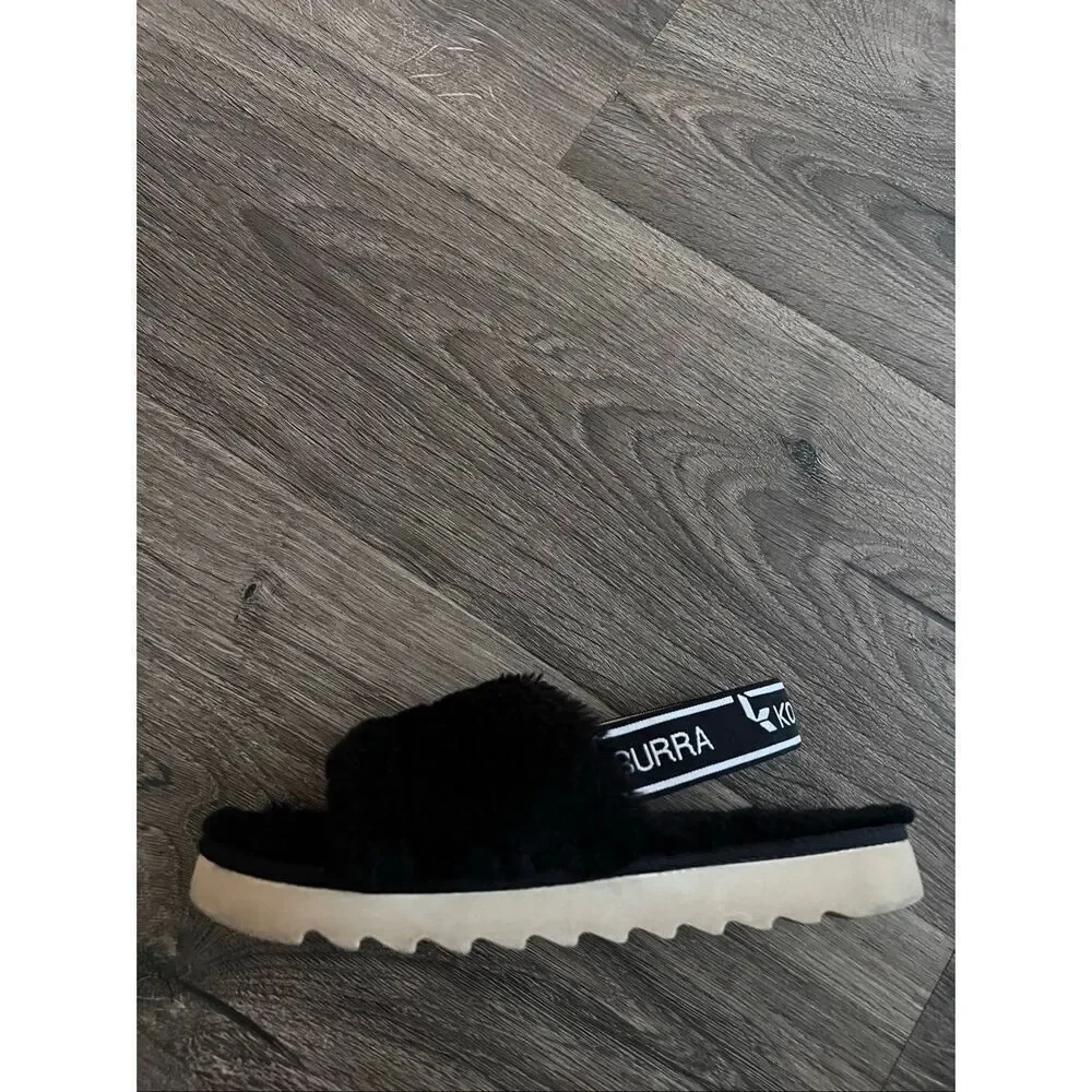 koolaburra by ugg Fuzz'n Il BOUTIQUE Faux-Fur Slippers Kids Size 2